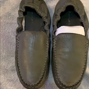 Chocolate Blu gray driving flat/moc